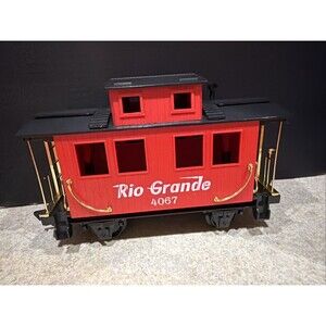 Rio Grande Train G-Scale 4067 Eztec Toys Caboose Car 7''tall